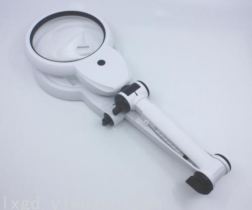 new mg3b-1e diameter 110mm 18 led cold and warm lamp desktop folding magnifying glass