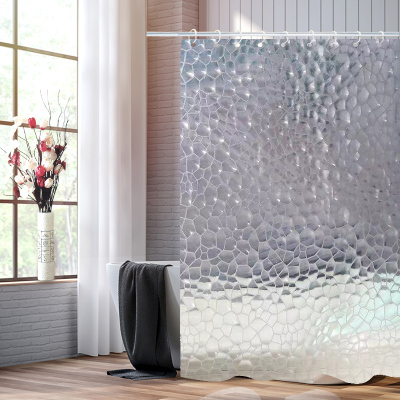 Water Cube Plastic Waterproof Dry Wet Separation Shower Curtain Curtain Bathroom Curtain