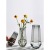Nordic Creative Simple and Light Luxury Internet Hot Glass Vase Transparent Hydroponic Lily Rose Flowers Living Room Flower Arrangement Decoration