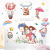 Factory Direct Sales Cartoon Unicorn Children's Room Hallway Study Bedroom Bedside Cabinet Background Decorative Sticker