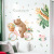 In Stock Wholesale Cartoon Animal Green Plant Wall Stickers Hallway Cabinet Children's Room Restaurant Door Decoration Stickers