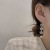 Internet Influencer Cold Style Heart-to-Heart Tassel Earrings for Women Long Fashion Heart Earrings Sterling Silver Needle Rhinestone-Encrusted Stud Earrings