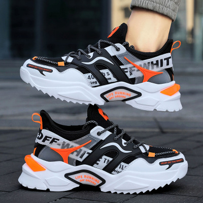 Dad Shoes Men's Casual Sneakers with Men's Shoes 2022 Spring and Autumn New Mesh Breathable Travel Shoes Fashion Shoes