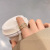 2022 New Korean Affordable Luxury Style Zircon Ring Female Cold Style Chain Shape Ring Open Fashion Hand