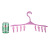 8 Clips Windproof Buckle Multifunctional Hanger Plastic Clothes Drying Rack Socks Underwear Clothes Rack Clothes Hanging