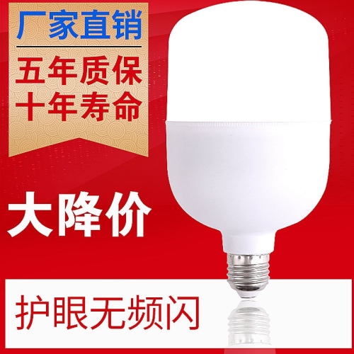 led bulb e27 large screw mouth household lighting energy-saving bulb super bright high power white light globe