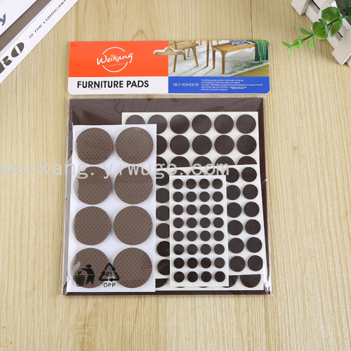 cross-border furniture pad table mats chair feet gloves felt series 125-piece set wholesale thick non-slip wear-resistant mute