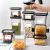 Square Transparent Sealed Jar Kitchen Storage Box Food Can Snack Dry Goods Storage Box Cereals Sealed Jar
