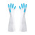 Kitchen Household Plastic Waterproof Rubber Gloves Household Latex Dishwashing Clothes Leather Gloves Thin Padded Durable