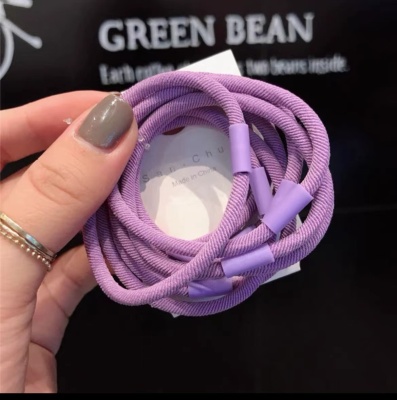 Korean Dongdaemun Same Product Colorful Elastic Small Rubber Band Ins Xuan Ya Hair Band Girl Cute All-Match Ball Head Rope