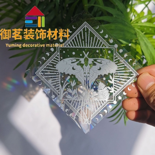 cross-border suncather sun catcher rainbow projection prism electrostatic glass sticker