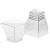 58ml Dessert Plastic Transparent Square Mousse Disposable Pudding Cup