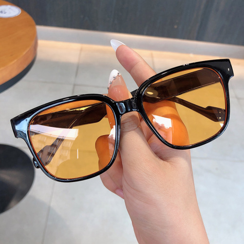 2022 new retro brown sunglasses women‘s fashionable outdoor full-frame sunglasses drivers uv protection sun protection