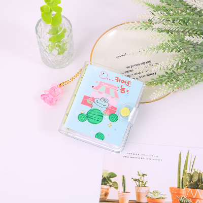 [Duke] Korean Mini Color Loose-Leaf Binder Hand Account Notepad Cute Pendant Single Corner Replaceable Core Color Page Book