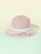 Straw Hat Woven Lace Pearl Hat for Women Summer Thin Beach Seaside Ruffled Bucket Hat Sun-Proof Cool