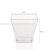 58ml Dessert Plastic Transparent Square Mousse Disposable Pudding Cup