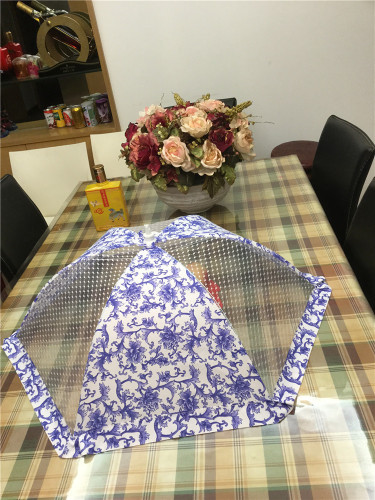 factory direct supply table dust-proof food cover summer fly-proof insect-proof vegetable cover umbrella fabric folding food cover