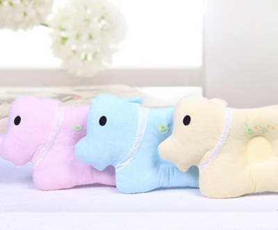 Baby Pillow Cute Cartoon Cotton Concave Baby Pillow Head Leaning Prevention Pillow Newborn Baby Sleep Sleeping Posture Correction Pillow