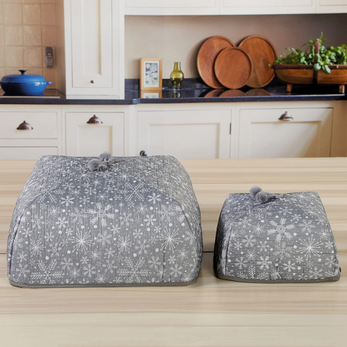 creative home aluminum foil food cover dustproof fly-proof food cover large and small square table cover kitchen insulation wholesale