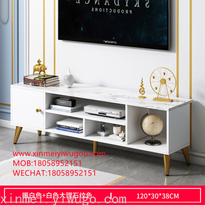 Nordic TV Cabinet and Tea Table Combination Small Apartment Living Room Wall Cabinet Home Modern Minimalist TV