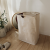 Japanese Style Laundry Basket Simple and Foldable Wooden Handle Storage Basket Large Capacity Doll Toy Foldable Storage Basket