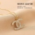 Classic Style Sterling Silver Necklace for Women 2022 New Niche Design Summer Clavicle Chain Non-Fading Double C Pendant