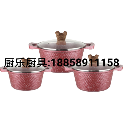 Aluminum Die-Casting Medical Stone Soup Pot Non-Stick Cookware Stew Pot Soup Pot Kitchen Supplies Cookware Spot Supply Large Wholesale