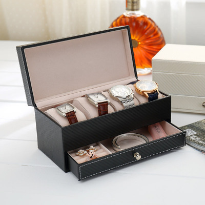 New Leather 4-Seat Watch Storage Box for Foreign Trade