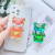 Korean Style Desktop Lazy Telescopic Three-Dimensional Transparent Bubble Support Stand Colorful Cartoon Bear Mobile Phone Stand