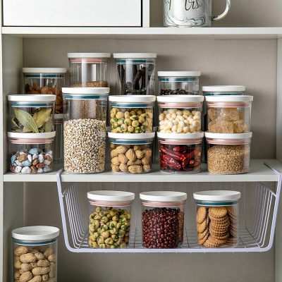 Round Storage Jar Kitchen Overlay Cereals Storage Tank round Sealed Jar Food Storage Jar
