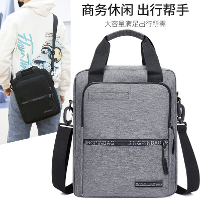 Cross-Border New Arrival Multi-Functional Unique One-Shoulder Messenger Bag Trendy Casual Handbag Business Men's Briefcase