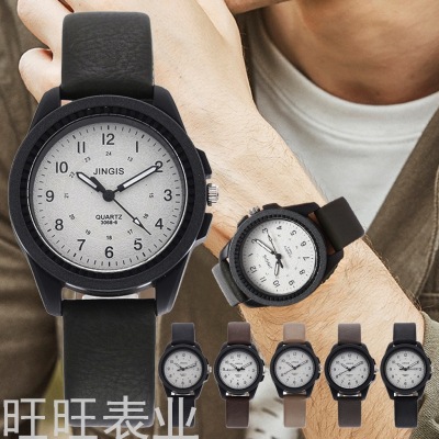 Jingis Simple Girl Quartz Small Black Watch Korean Fashion Foreign Trade Supply Student All-Match Gift Watch