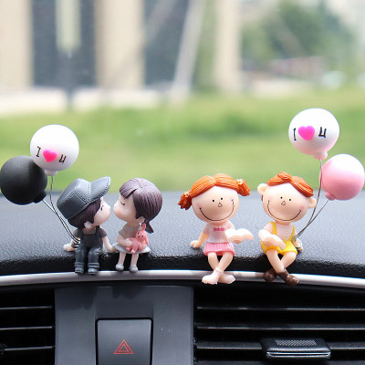 Cute Girls Gifts Couple Car Interior Decoration Car Decoration Cake Home Office Table-Top Decoration