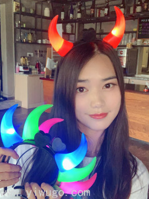 Halloween Products Light-Emitting Horn Headband Light-Emitting Headband Light-Emitting Toy Flash Headdress