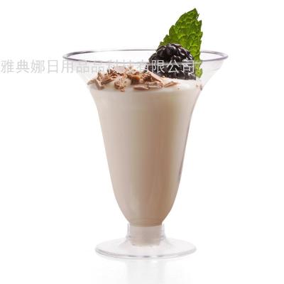 90ml High Foot Plastic Cup Milkshake Champagne Cake/Mousse Disposable