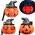 Halloween Pumpkin Lamp Children's Portable Luminous Singing Pumpkin Lamp Cage Halloween Decoration Props Toy Bucket