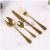 New Dinner Fork Soup Spoon Nordic Golden Portuguese Tableware Stainless Steel Knife, Fork and Spoon Set Western Food/Steak Knife and Fork