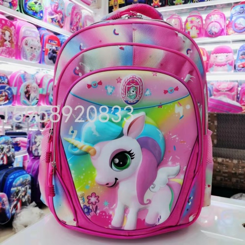 Schoolbag Backpack Cartoon Bag Backpack 3D Bag Children‘s Bags School Bag Gift Bag Trolley Schoolbag