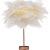 Led Feather Lamp Copper Wire Colored Lamp Ins Feather Table Lamp Romantic Room Decoration