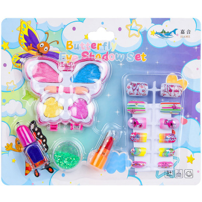 Children's Cosmetics Makeup Toy Set Girl Dressing Play House Toy Simulation Nail Polish Lipstick Wholesale