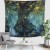 Nordic Ins Amazon Hot Sale Art Wall Lucky Tree Natural Tree Tapestry Background Fabric Picture Maker
