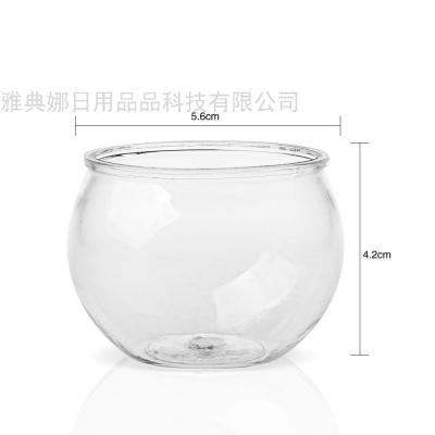 Pet Mini Sugar Jar round Plastic Dessert Jelly Mousse Cup Small Size Planet Cup 75ml