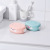 S81-1008 Creative Soap Holder Happy Pig No Trace Stickers Drain Soap Box Bathroom Soap Holder Simple Soap Box