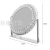 round Stainless Steel Crystal Led Makeup Mirror with Light Dressing Mirror Desktop Internet Hot Girlish Smart Fill