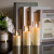 Transparent Cover LED Flat Mouth Electric Candle Lamp Romantic Ambience Light