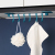 Towel Rack Punch-Free Bathroom Towel Rack Hook Single Rod Towel Bar Toilet Wall Hanging Storage Rack