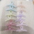 Light Six-Color Transparent Jelly Frosted Internet Celebrity Rubber Grip Cross Square Semicircle 5 round