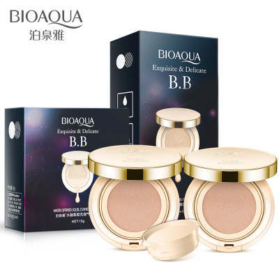 Bioaqua Flawless Cushion BB Cream Moisturizing Natural Concealer Base Nude Makeup Improve Skin Color Cosmetics
