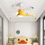 Children's Fan Lamp Ceiling Fan Lights Bedroom Room 2021 New Nordic Smart Ceiling with Electric Fan Aircraft Light