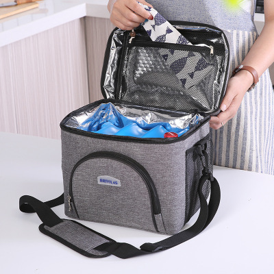 Lunch Bag Thickened Large Insulation Bag Takeaway Waterproof with Rice Cold Ice Pack Lunch Box Handbag Aluminum Foil Insulation Bag